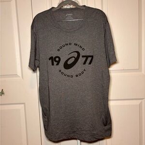 ASICS Charcoal Graphic Tee